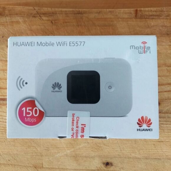NIB Huawei E5577s-321 150 Mbps 4G LTE Mobile WiFi Hotspot No Data Included White - Picture 1 of 16